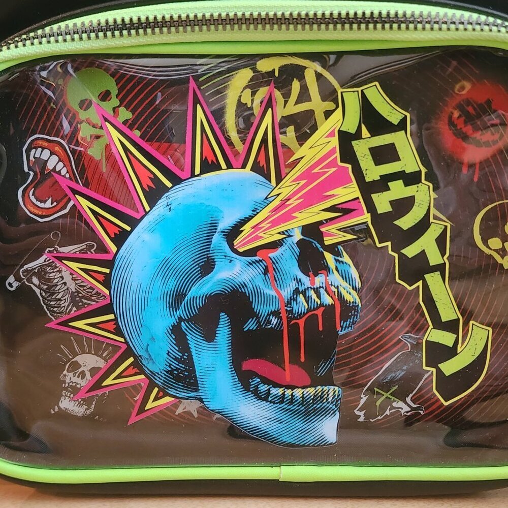 Universal Studios Halloween Horror Nights 2024 Mini Backpack Skull Graphic New - Picture 2 of 13